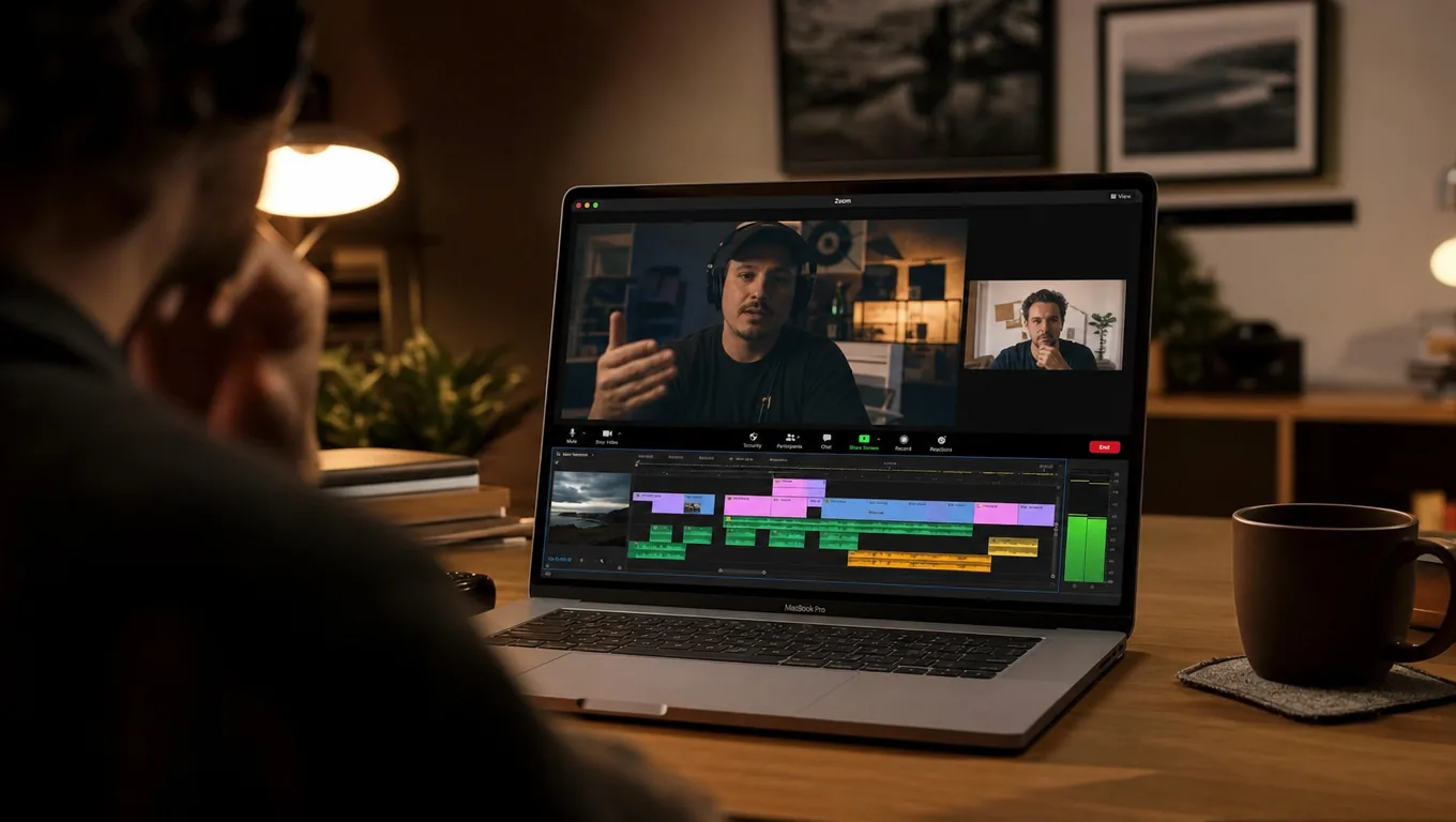 Online editing remotely over Zoom